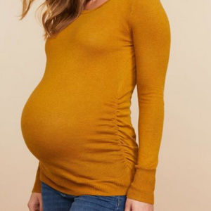 Crew Neck Maternity Sweater